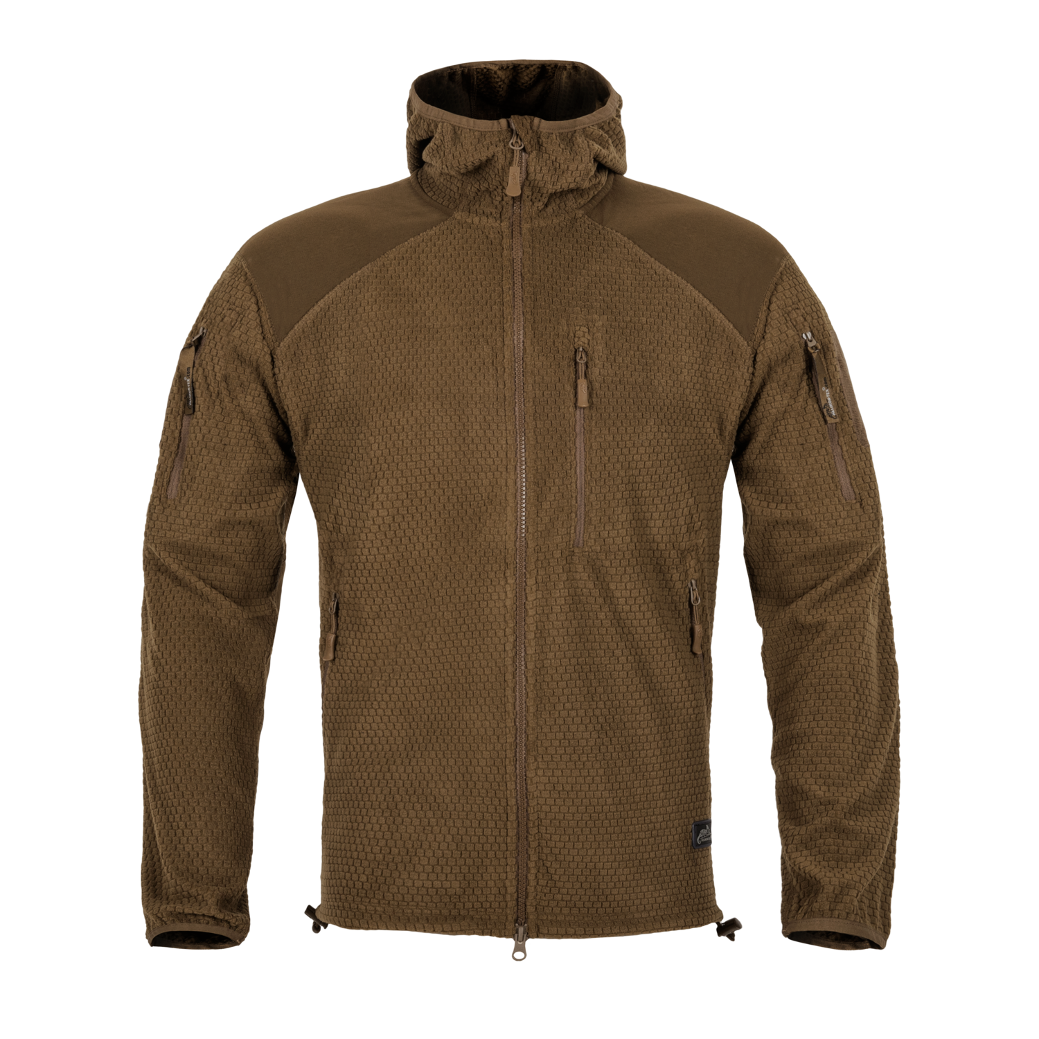 Alpha Hoodie Jacket Grid Fleece (Black)