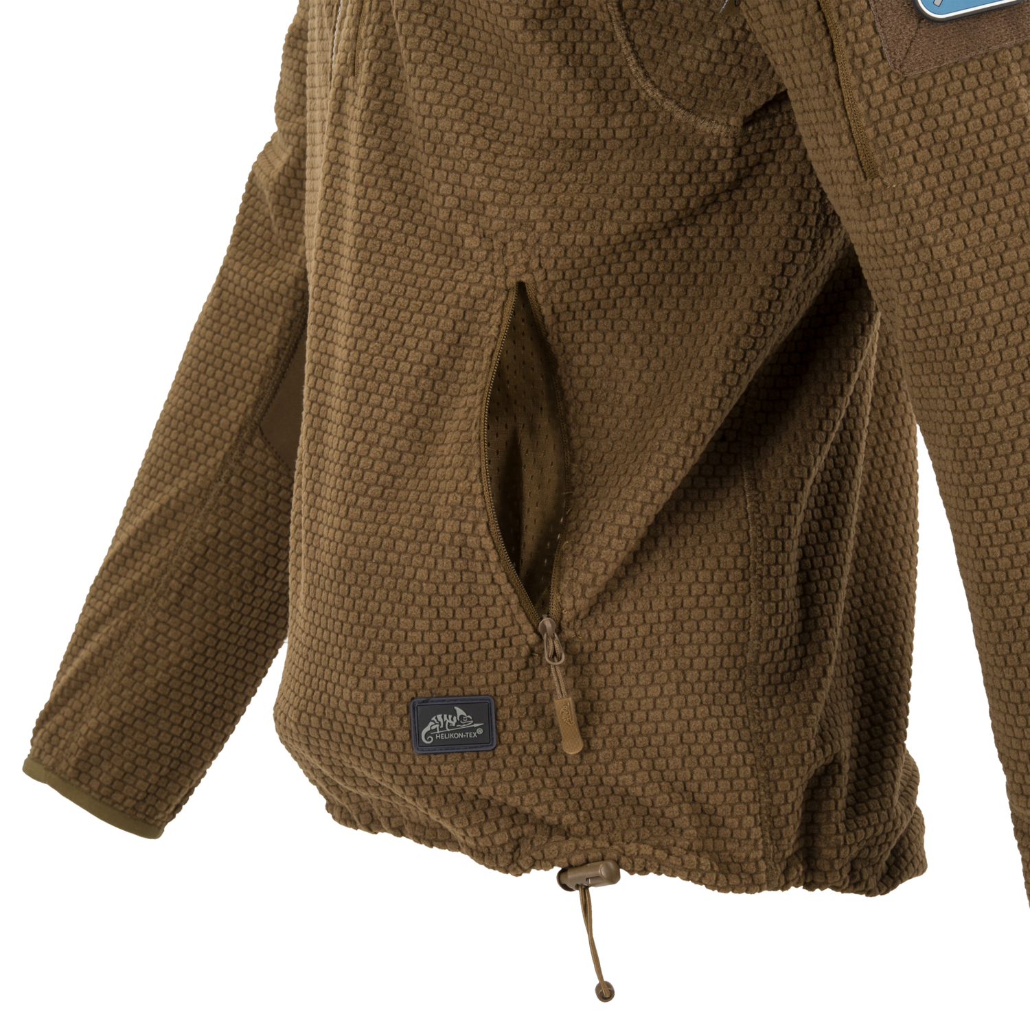 Alpha Hoodie Jacket Grid Fleece (Black)