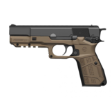 Browning FN Hi Power Grip and Rail System (Tan)