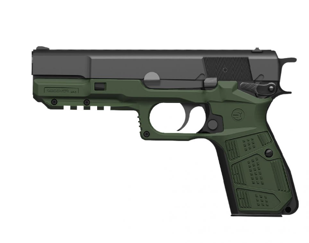 Browning FN Hi Power Grip and Rail System (OD Green)