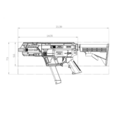 AR P-IXB MODULAR PLATFORM FOR GLOCK (Black)
