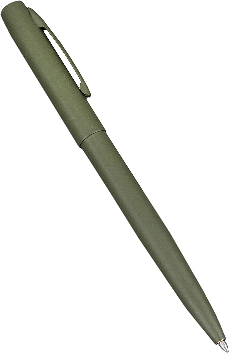All Weather CLICKER PEN OD GREEN  (Black Ink)