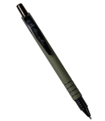 DURABLE STANDARD CLICKER PEN Olive Green (Black Ink)