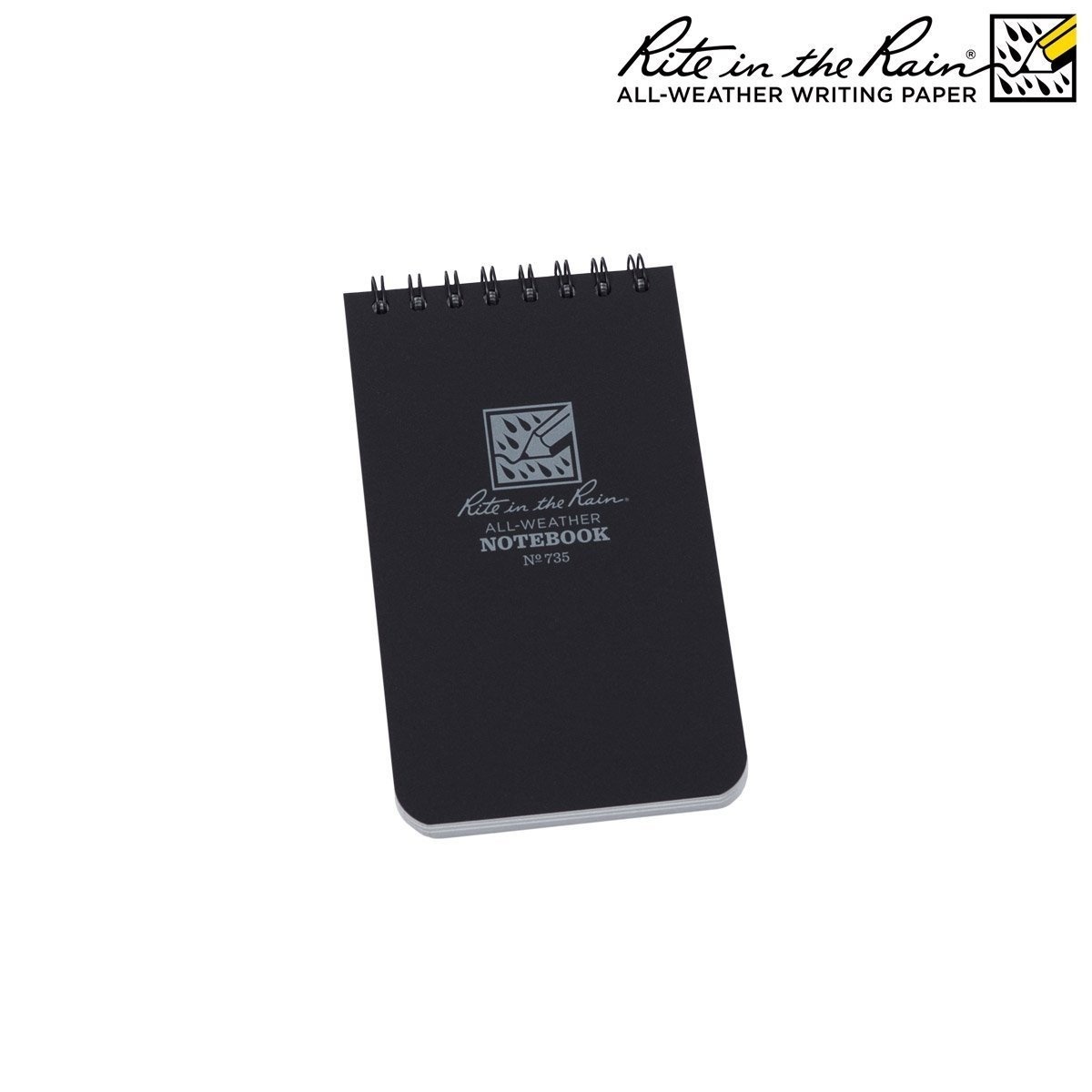 Top Spiral Notebook 3x5'' (Black)