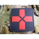 Big RedCross Medic Patch, 100mm, blackmedic / JTG 3D Rubber Patch