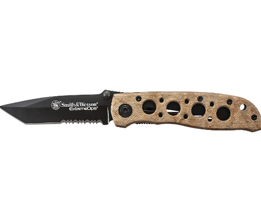 Extreme Ops CKR5TBSD Serrated Tanto Folder (Desert)