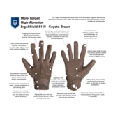 TARGET 8110 High Abrasion ErgoShield Gloves (Coyote Brown)