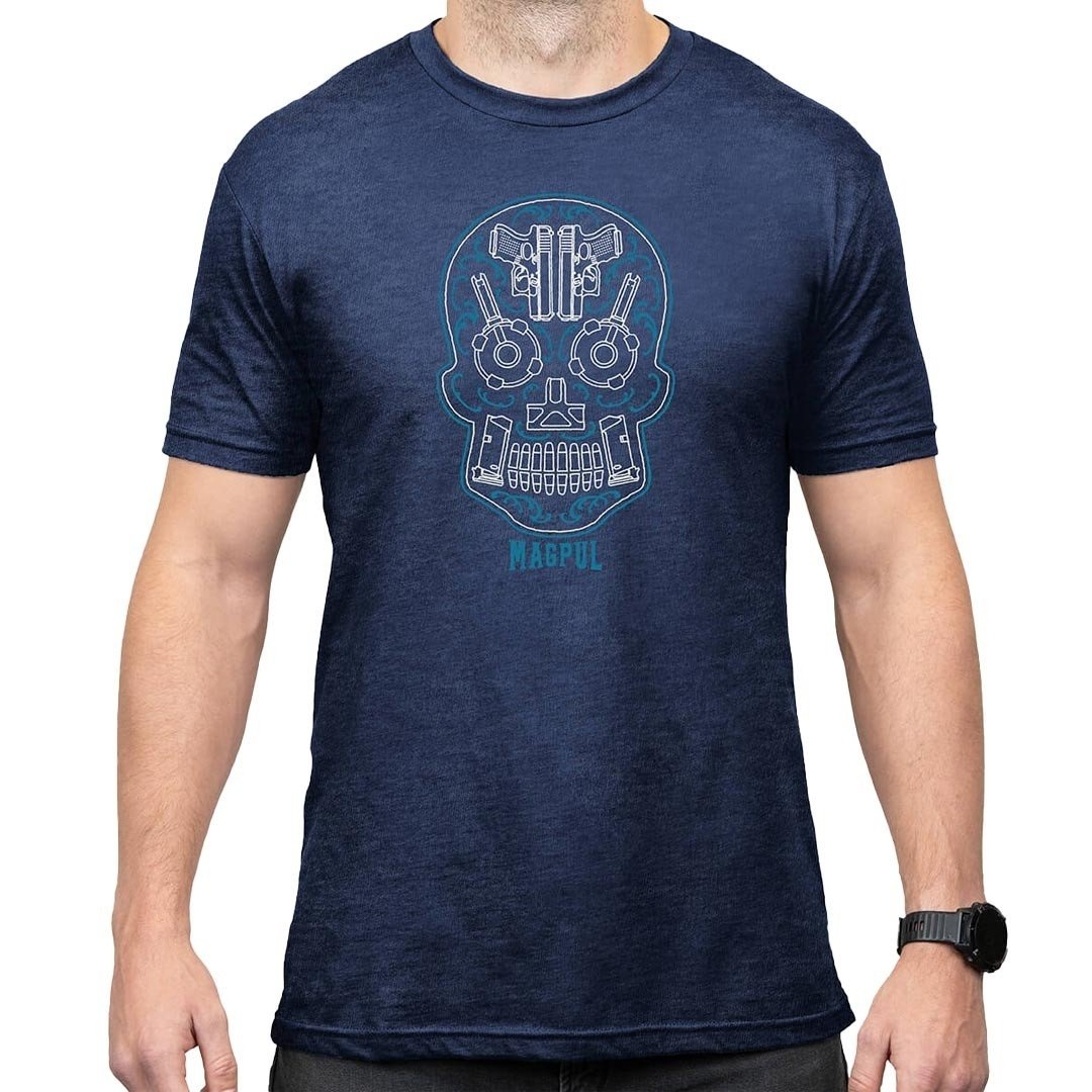 Sugar Skull Blend T-Shirt (Navy Blue)