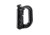 Carabiner w/D-ring and MOLLE Attachment (Black)
