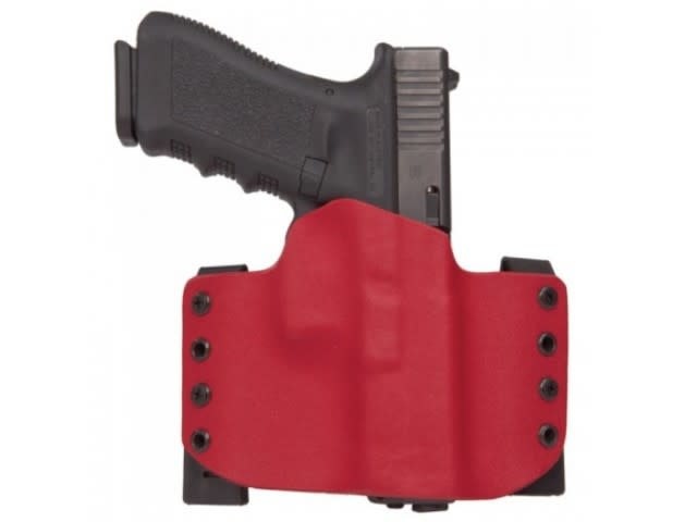 Red Kydex OWB Holster w/Shirt Guard - M&P 9 (Right Hand)