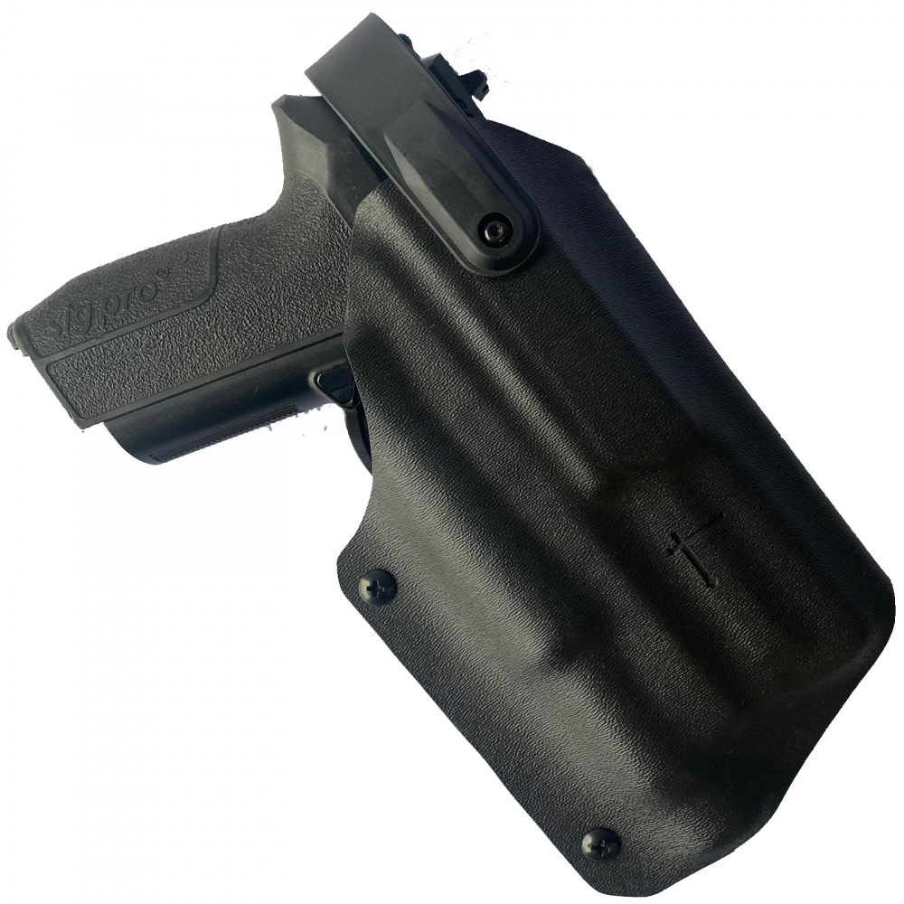OWB Kydex PLP Level II Holster M&P9 + TLR-1 (Black)