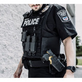 Two Molle Lock Clips + Adapter for OWB Holster/Mag Pouch