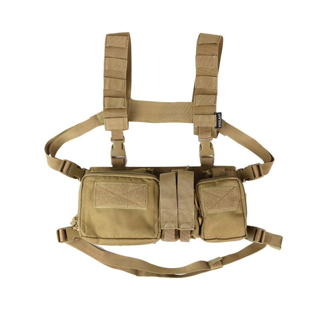 Compact Chest Rig (Coyote) - Levelfour - Your Tactical Gear store