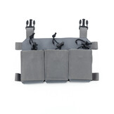 Thorax Triple Rifle Mag Placard w/ MP2 (Grey)