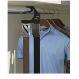 Black Leather Gun Belt 1.5 X2 Gunmetal