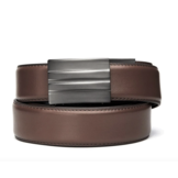 Brown Leather Gun Belt 1.5 X2 Gunmetal