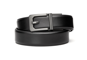 Leather Gun Belt X3 Buckle (Nickel Free) Black Leather