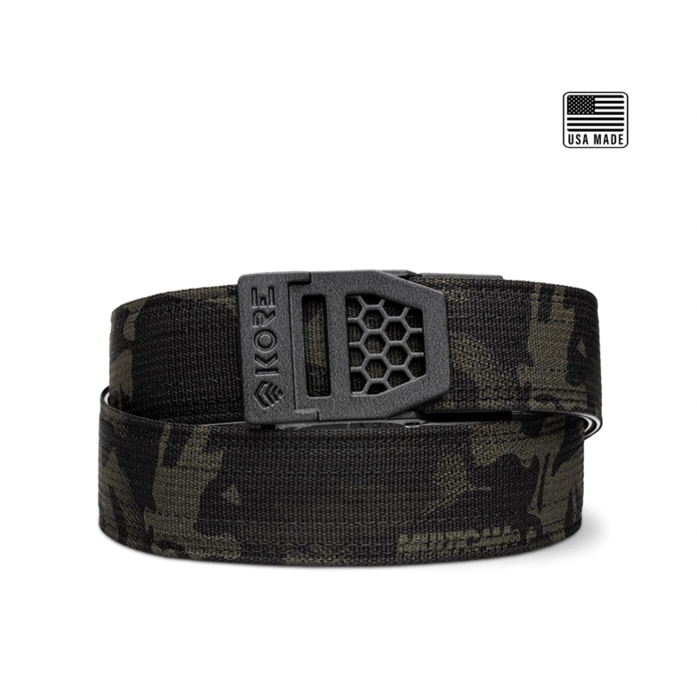 Kore Essentials USA Multicam Black Tactical Gun Belt 1.5" X6 Black