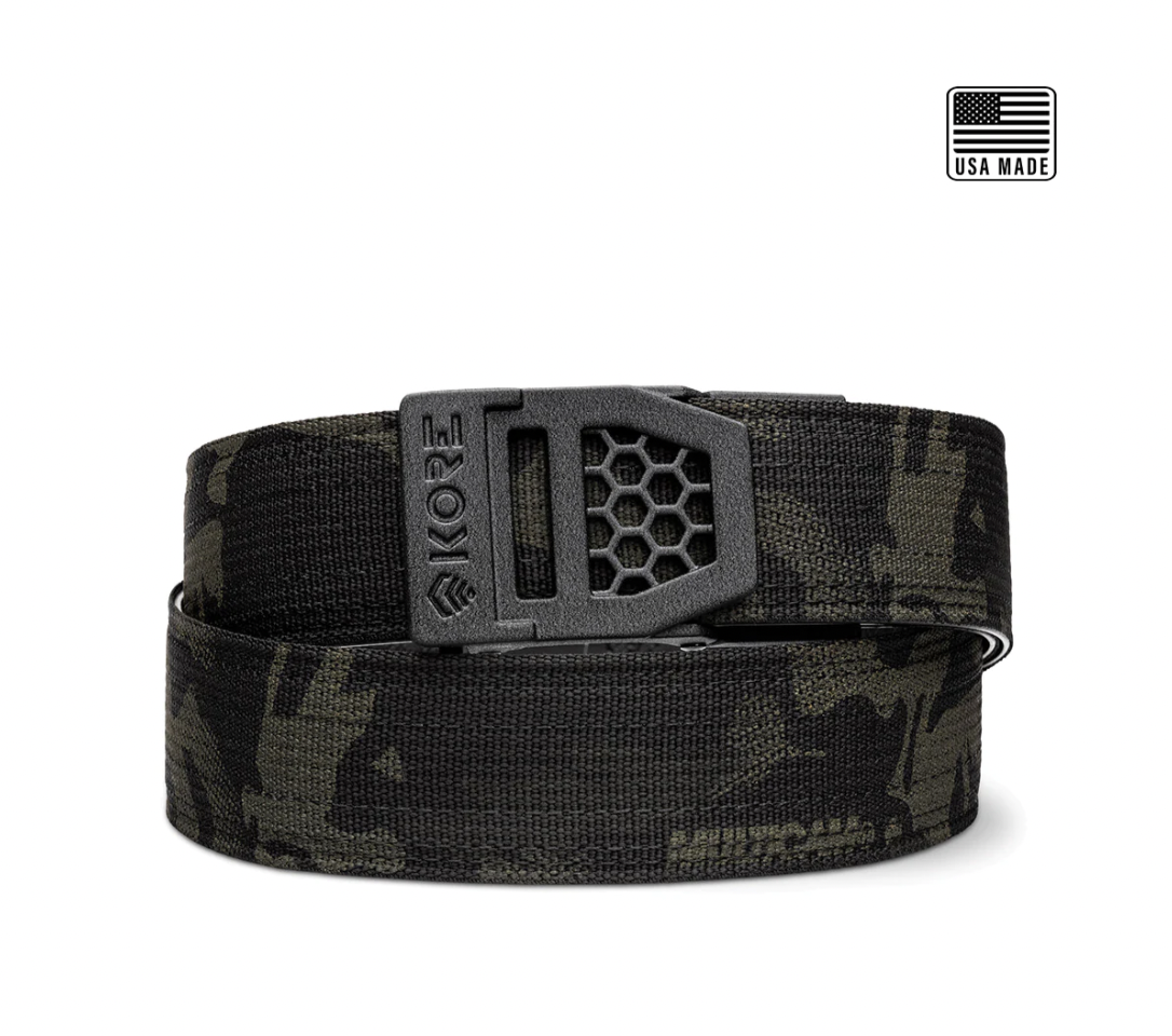 USA Multicam Black Tactical Gun Belt 1.5" X6 Black