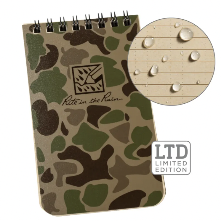3x5" Notebook Duck Camo