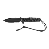 Maradeur Paracord 550 Serration + Kydex case (Black)