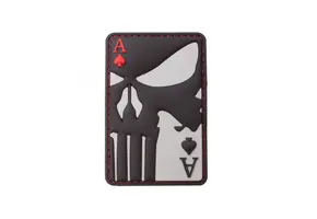 Punisher Ace of Spades Rubber Patch 3D