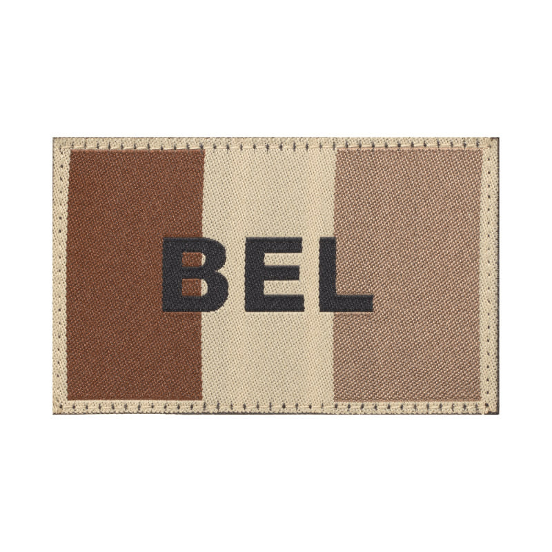 Belgium Emblem Flag Patch (Desert)