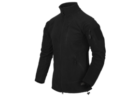 Alpha Tactical Jacket Grid Fleece (Black)