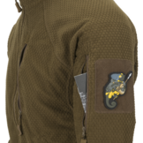 Alpha Tactical Jacket Grid Fleece (Black)