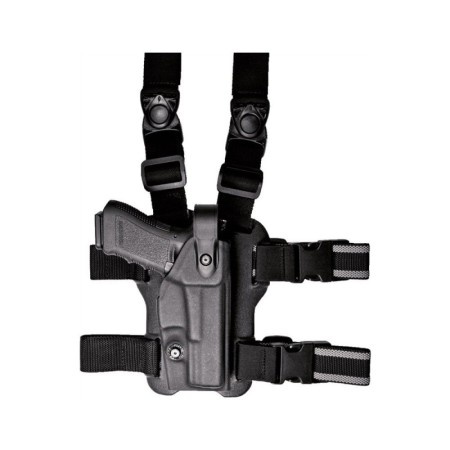 Polymer Thigh Holster w/Safety and Double Leg strap