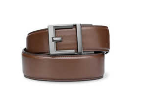 Brown Leather Garrison Belt G2 Buckle