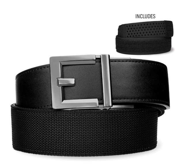 Executive Protection Black Tactical Belt 1.75" G2 Gunmetal Buckle