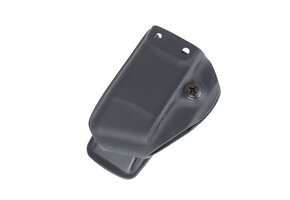 Kydex Single Pistol Magazine Carrier for Double Stack 9mm w/IWB Clip (Black)