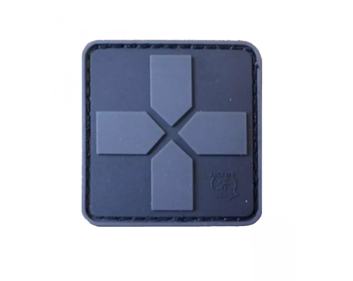 Grey Cross Medic Patch, 40mm (Black)
