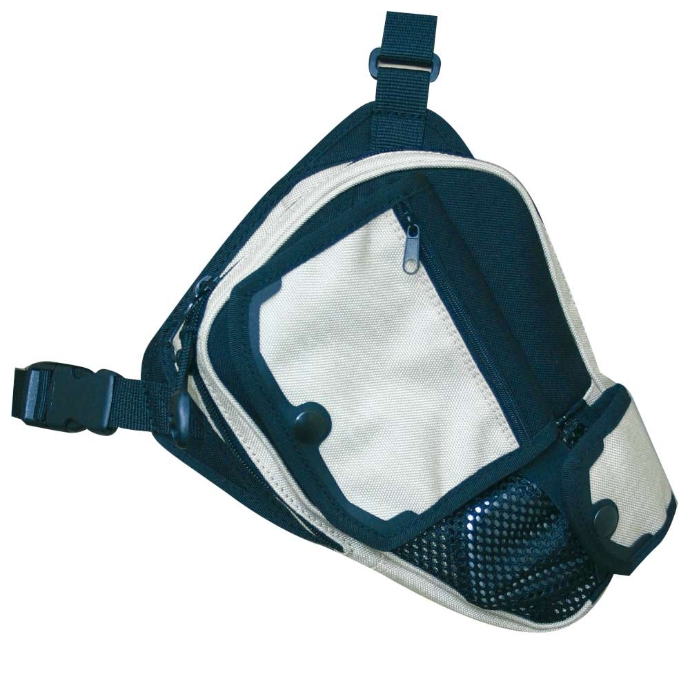 Shoulder Fanny Pack (Black/Beige)