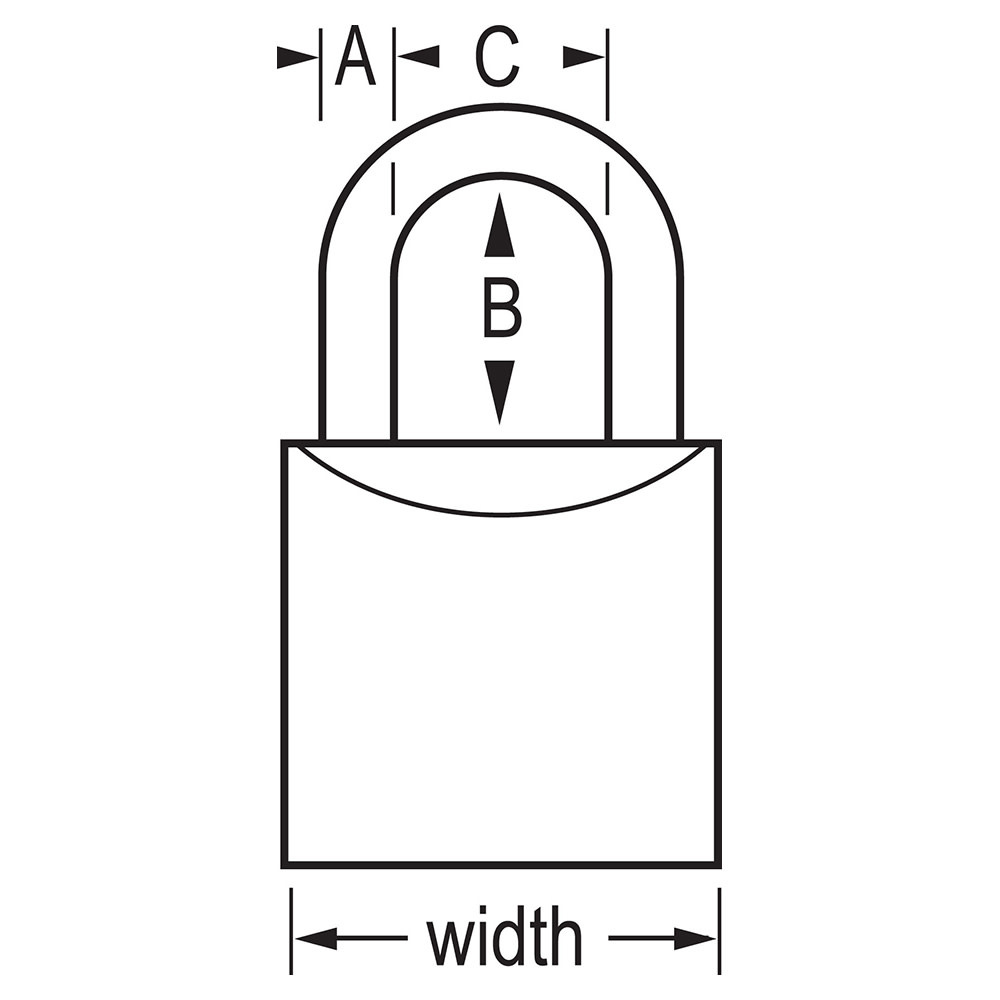 4140 Solid Body Padlock