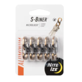 S Biner MicroLock Aluminium Coyote (5 Pack)