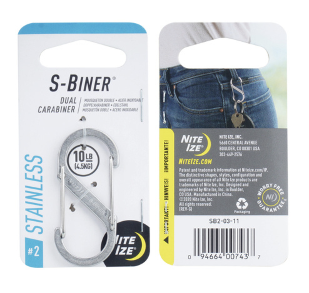 S-Biner Stainless Size #2