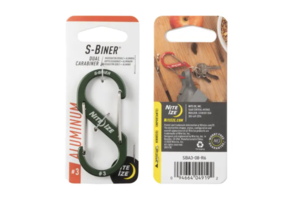 S-Biner Aluminium Dual Carabiner #3 (Olive)