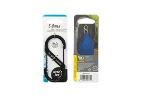 S Biner Stainless Steel Dual Carabiner #4 (Black)