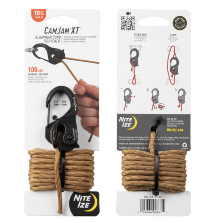 CamJam XT Aluminium with Coyote Paracord (Black/Coyote)