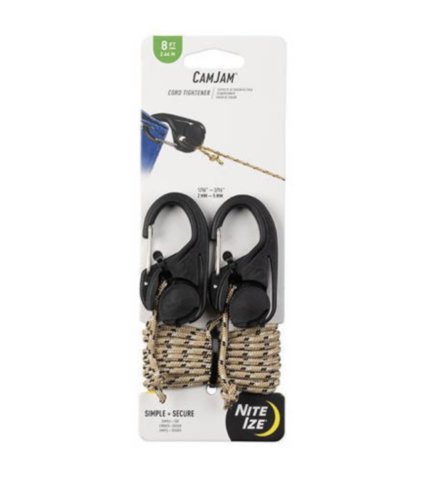 CamJam® Cord Tightener 2 Pack with 8 ft. Rope