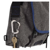 SlideLock Carabiner Stainless Steel #4 (Black)