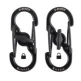 S-Biner MicroLock Stainless Steel #2 Pack (Black)