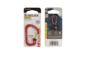 SlideLock Carabiner Aluminium #4 (Red)