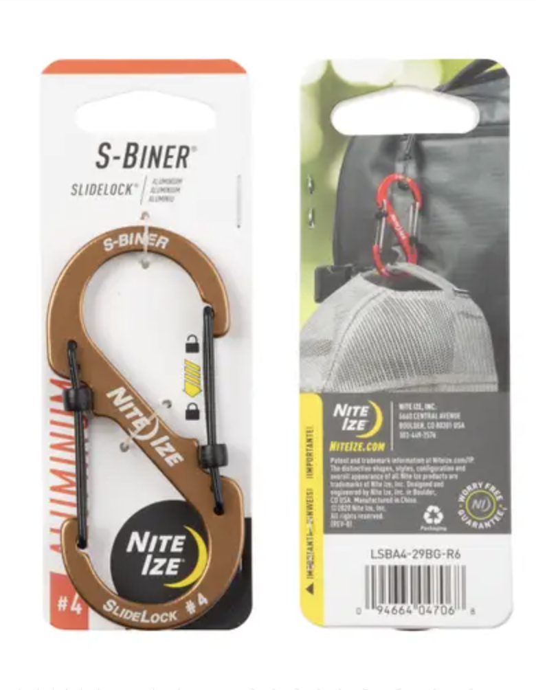 S-Biner Slidelock Aluminium #4 (Coyote)