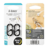 G Series Dual Chamber Carabiner #1 - 2 Pack (Black)