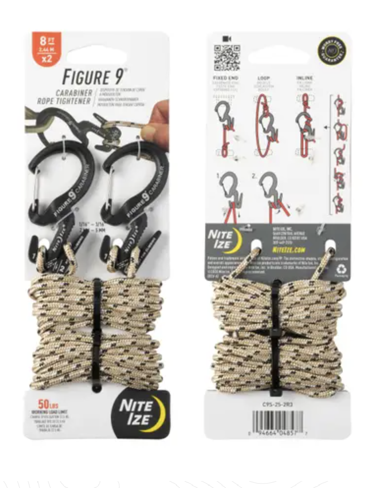 Carabiner F9 Small (2 Pack) Tan