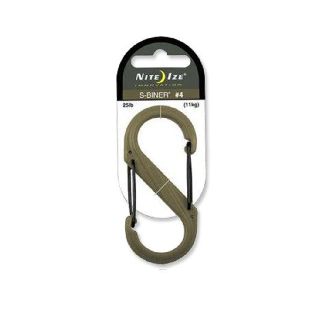 S-Biner Plastic Dual Carabiner #4 (Coyote)