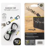 SlideLock® 360° Magnetic Locking Dual Carabiner (Olive)